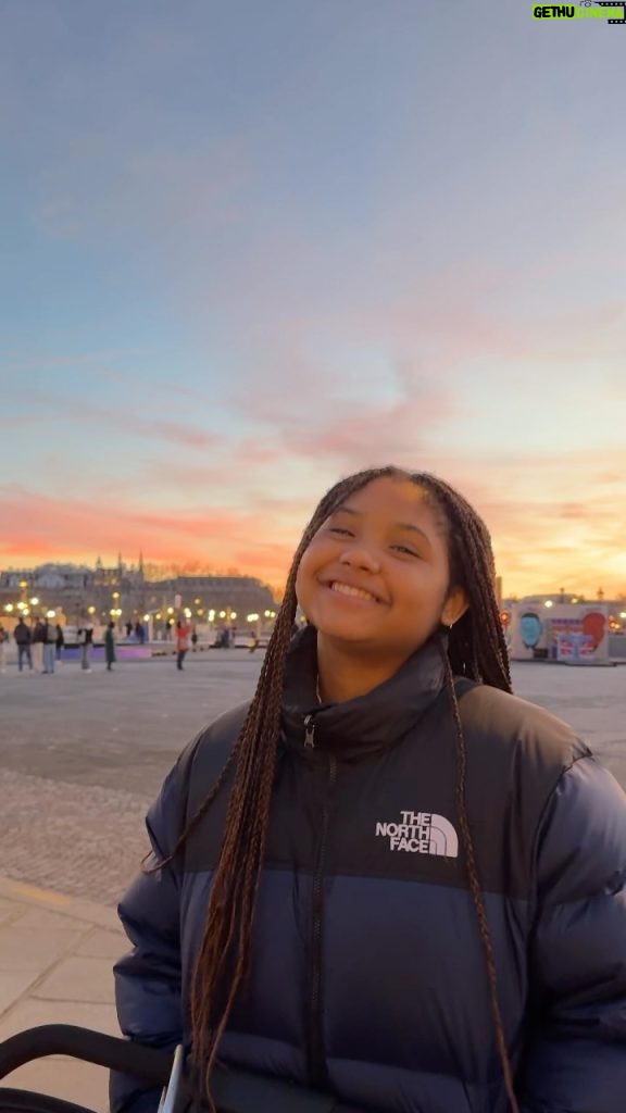 Christina Milian Instagram - Watching the sun set over a pink & blue sky in Paris. PRICELESS. 😍 Place de la Concorde