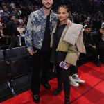 Christina Milian Instagram - Night out with hubby 💥NBA Game in Paris 💥 Pic from our guy @jim_ice Merci! #nba