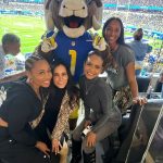 Christina Milian Instagram - Who’s house?! RAMS HOUSE! Last night was a success for the home team @rams!! Had to take a quick pic with RAMPAGE! 🐏 #WinnerWinner #ramshouse #Larams