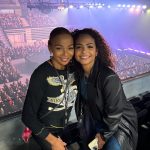 Christina Milian Instagram - Mom’s First 🫶🏽 Train to South France to see her son-in-law perform live to a sold out (fun) crowd. 💜⚡️ had a blast. This will not be her last @mattpokora show.. #gobaby ♥️ #proudwifey Aix-en-Provence, France