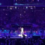 Christine Chiu Instagram - Splitting the 50 with @drchiubhps for an @usher concert and a splash of #SuperBowlLVIII … Baby G knew (slide 3) that it would burn 😭🏈💔 #ninergang #ninersnation #49ersfaithful Allegiant Stadium
