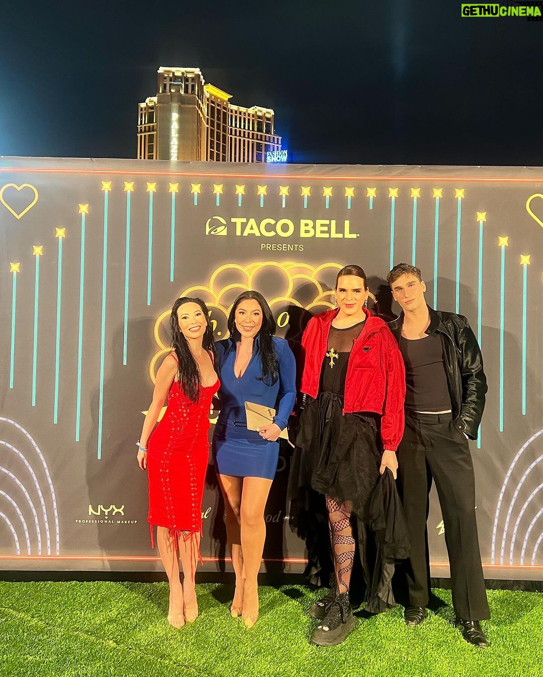 Christine Chiu Instagram - Sheβs rollin with the homies in the chic @alfaromeousa to @gqsports @gq @hwoodgroup @wynnlasvegas @farfetch @revolve parties before the big game ππππ€ Las Vegas, Nevada