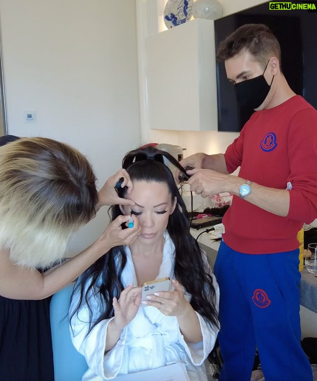 Christine Chiu Instagram - To this angel who has seen me at my worst and best, making me look and feel better from coast to coast, continent to continent, in moving cars and planes, and even while I’m sleeping for those 4am call times … Happy birthday @abramovicm ❤️🎉🫶 #glam #glamsquad #pfw #cannesfilmfestival #dwts #blingempire Los Angeles, California