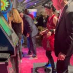 Christine Chiu Instagram - Too much fun! Many thanks Motion Picture Television Fund for endless sushi pizza drinks games dancing, but mostly for what you do for the folks in the entertainment arts industry 🫶 @mptf @televisionacad #eveningbefore Bravo on another great year @andygelb ❤️ Pacific Design Center