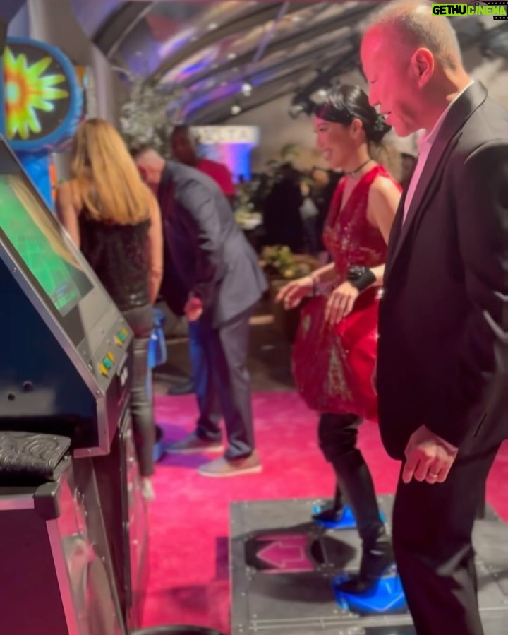Christine Chiu Instagram - Too much fun! Many thanks Motion Picture Television Fund for endless sushi pizza drinks games dancing, but mostly for what you do for the folks in the entertainment arts industry 🫶 @mptf @televisionacad #eveningbefore Bravo on another great year @andygelb ❤️ Pacific Design Center