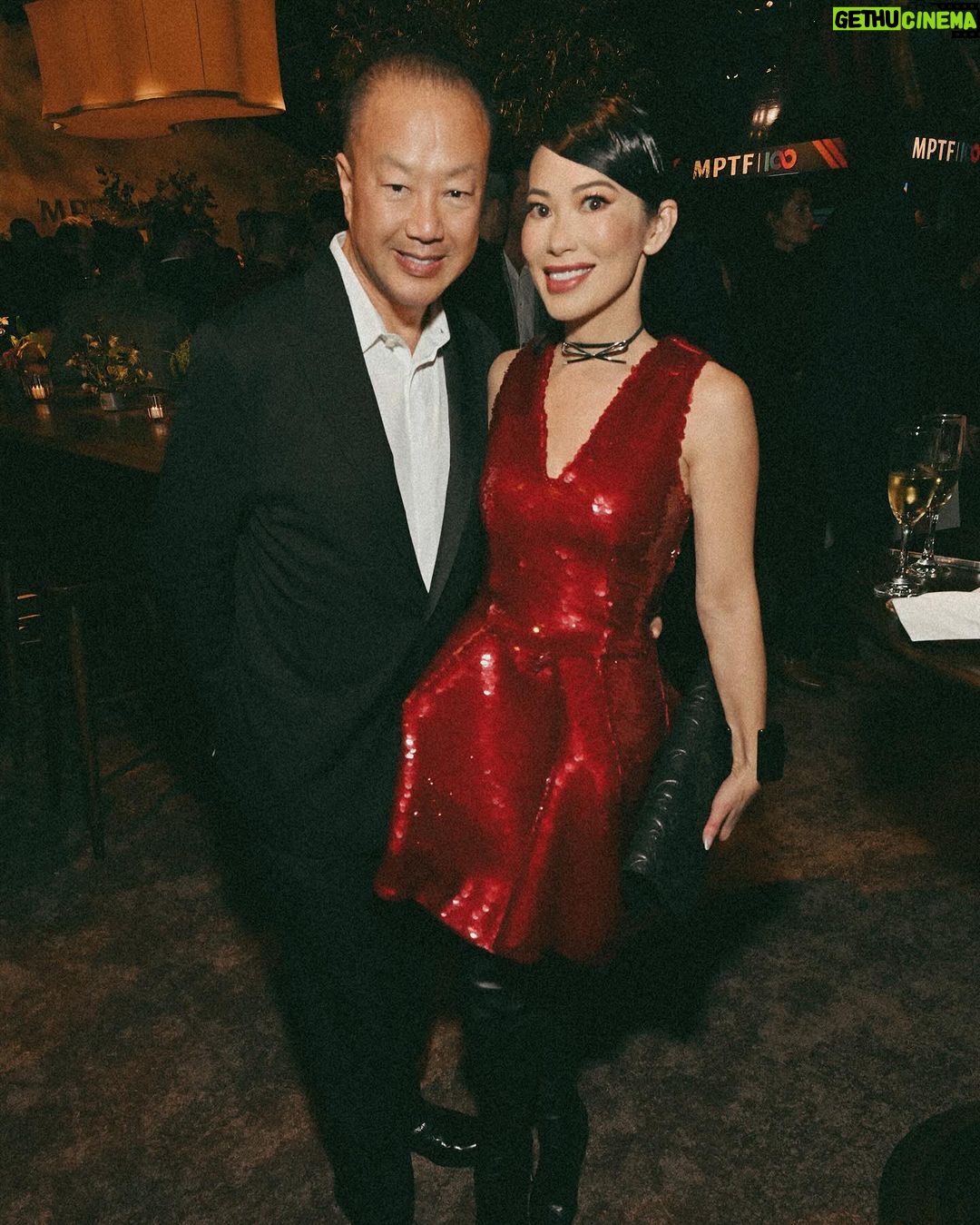 Christine Chiu Instagram - Too much fun! Many thanks Motion Picture Television Fund for endless sushi pizza drinks games dancing, but mostly for what you do for the folks in the entertainment arts industry 🫶 @mptf @televisionacad #eveningbefore Bravo on another great year @andygelb ❤️ Pacific Design Center