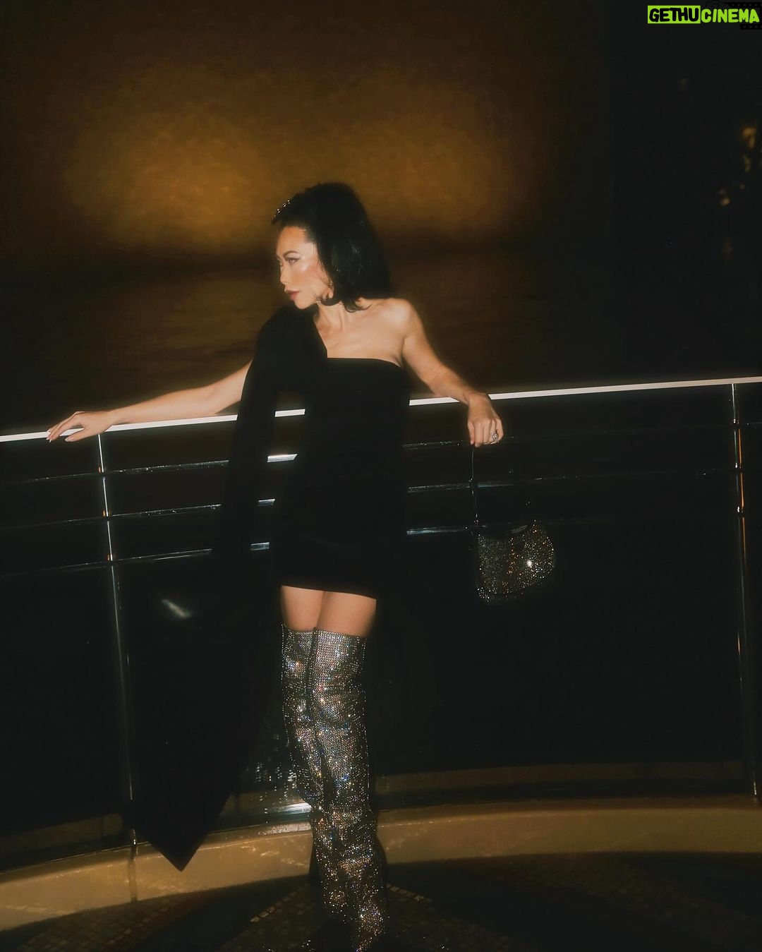 Christine Chiu Instagram - Itβs giving WYNNer ππ² Dinner by the Lake of Dreams followed by a VIP #awakeningshow experience ππ What are your #NYE plans tonight?! ππ» @maisonwynn @wynnlasvegas #maisonwynn Wynn Las Vegas