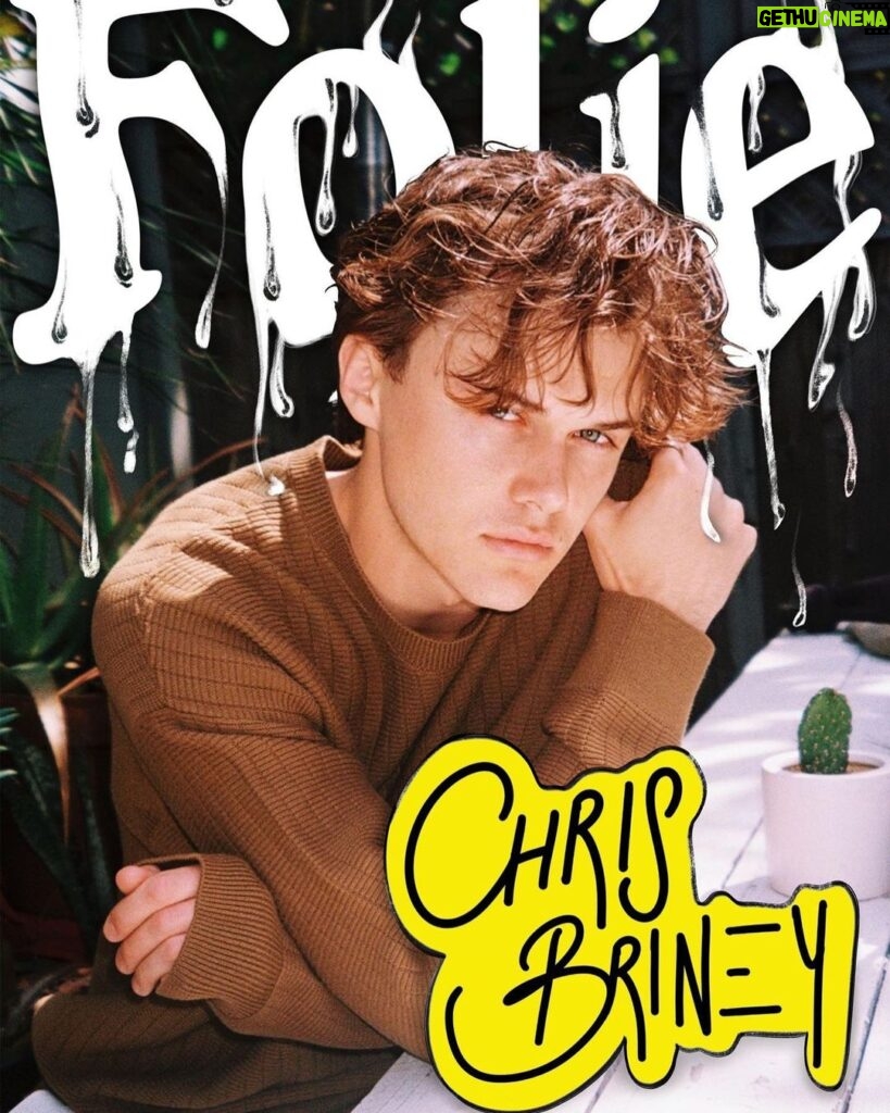 Christopher Briney Instagram - Thanks for having me on your cover @folie.magazine !
