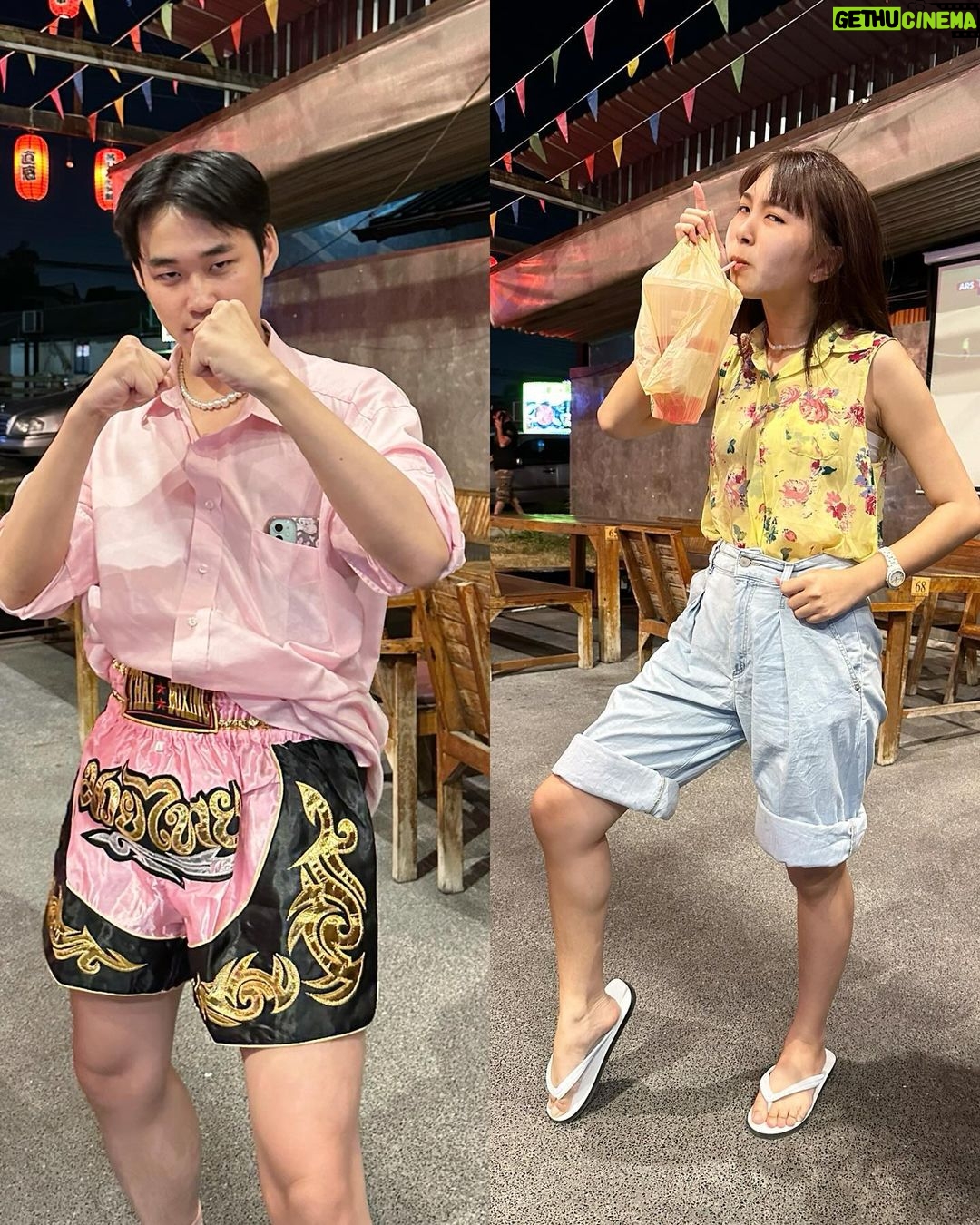 Chutavuth Pattarakampol Instagram - เมื่อปาร์ตี้ปีใหม่บริษัทมีนาคม🎉 มาในธีม ’MARCHU‘ แต่ละคนจัดเต็มมาก เก็บรายละเอียดกันสุด จนเราเขินตัวเองอะ😂 มาช่วยเลือกกันหน่อย ใครชนะเลิศ 🏆🥇🥈🥉 @meenakom.ent