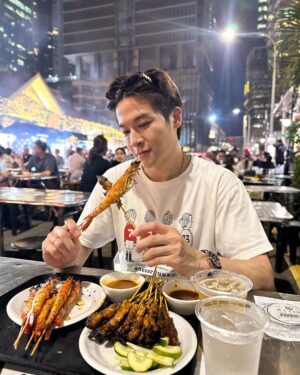 Chutavuth Pattarakampol Instagram - ปากบอกพอ แต่ล่อหมดจาน😋🦐🐓🥚🐷