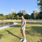 Chutavuth Pattarakampol Instagram – เริ่ม 2024 ด้วยอะไรกัน…ส่วนเรานั้น 🏃🏻♂️💨 สวนป่าเบญจกิติ : Benchakitti Forest Park