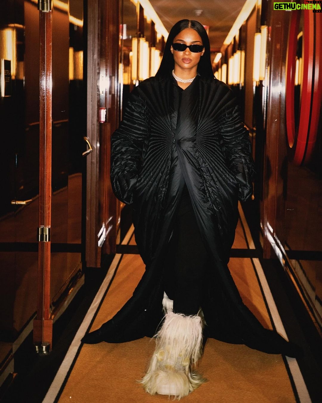Ciara Instagram - 🖤 Moncler X Rick Owens. Too Hard 🖤