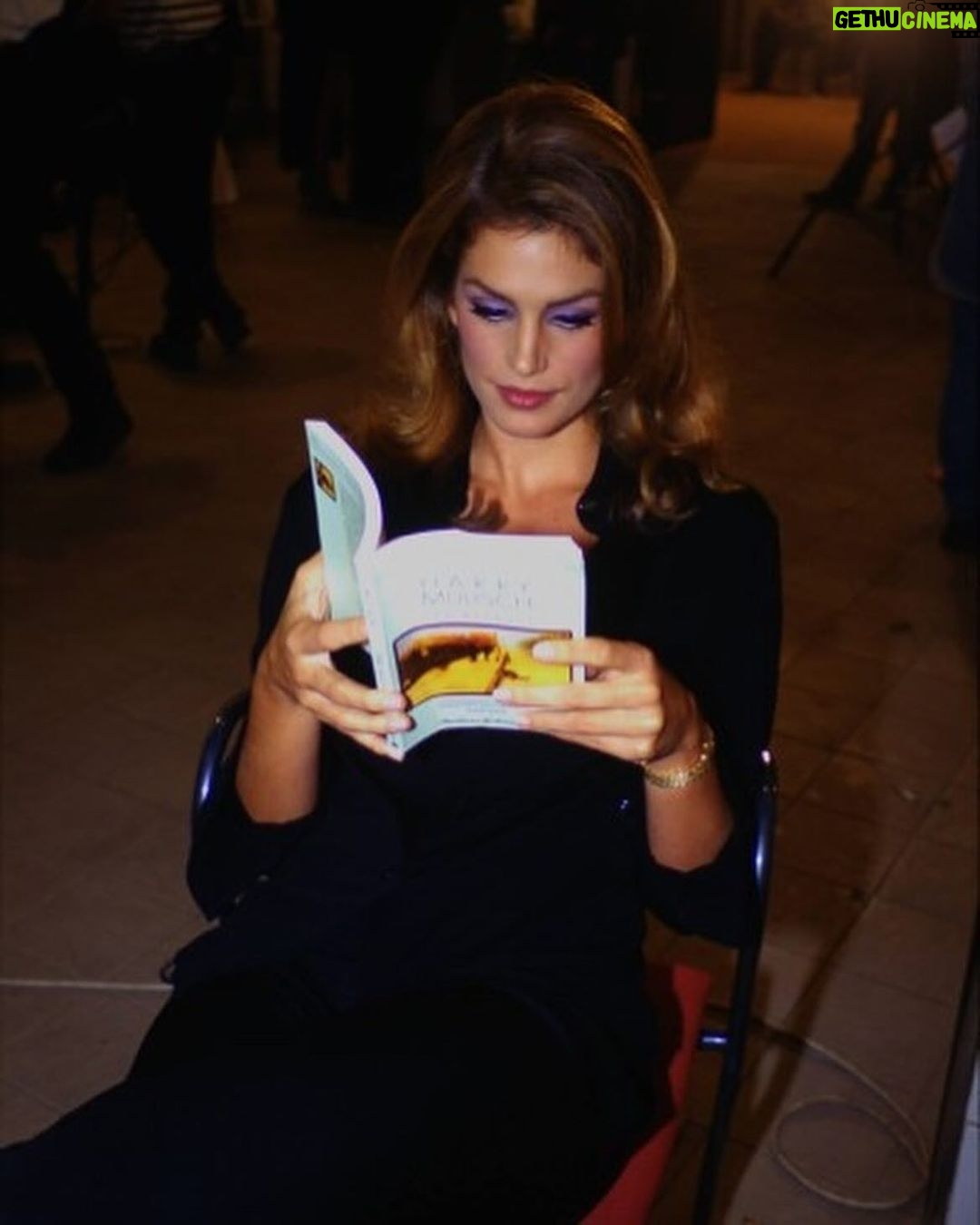 Cindy Crawford Instagram - Who wore it better? Book worms run in the family ❤️ Congrats on the launch of @libraryscience, @kaiagerber!! 📚