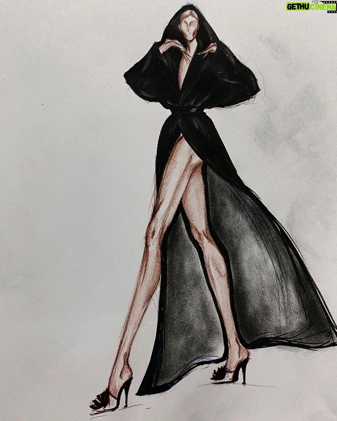 Cindy Crawford Instagram - Love these ❤️An illustrated #TBT @_punksy_(@dolcegabbana) @justinteodoro (@versace) @nelli__swan (@voguepolska) @mawamart (@voguespain) @justinteodoro (@chanelofficial) @elo_krk (@voguearabia)