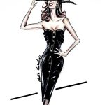 Cindy Crawford Instagram - Love these ❤️An illustrated #TBT @_punksy_(@dolcegabbana) @justinteodoro (@versace) @nelli__swan (@voguepolska) @mawamart (@voguespain) @justinteodoro (@chanelofficial) @elo_krk (@voguearabia)
