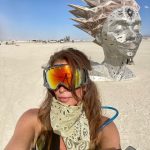 Cindy Crawford Instagram - I still can’t believe I went to Burning Man this time last week! @kaiagerber and I got a last minute invite from friends and we looked at each other and said “why, not?!” We we’re so fortunate to go with experienced “burners” who took us under their wings and showed us the ropes. It was everything I hoped it would be and so much more. The surreal ruggedness and inspiring beauty of the playa enabled me to reconnect to my maiden self— adventurous, fun, curious and carefree. Sometimes the roles we play in “real” life disconnect us from our most joyous selves and only when we are so far out of our comfort zone, we have no other choice but to look within.