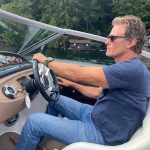 Cindy Crawford Instagram - As our summer winds down and we find ourselves re-immersed into “real” life, I wanted to share a few pics of my partner in crime. We hadn’t been able to spend time at our lake cottage in Canada for the last two summer because of all the pandemic restrictions. We were super excited to go but I think we also had some small worries like, “would we still love it even if the kids weren’t able to spend much time with us?” Our time at the lake had always been about creating a “family” camp kind of vibe and most of our memories were kid-centric and we wondered if it would be the same. The truth of the matter is that it wasn’t the same and we still had a great time. We had a chance to redefine our relationship to lake living and also just enjoy each other. This life journey certainly isn’t a straight line and it’s filled with ups and downs, but I am grateful to be trying to figure it out with this guy by my side 🙏🏼❤️