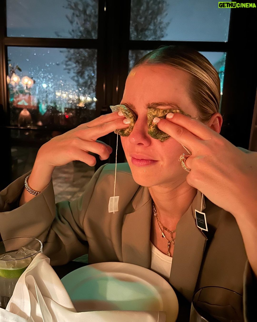 Claire Holt Instagram - nothing will get between me and a skinny marg not even pollen