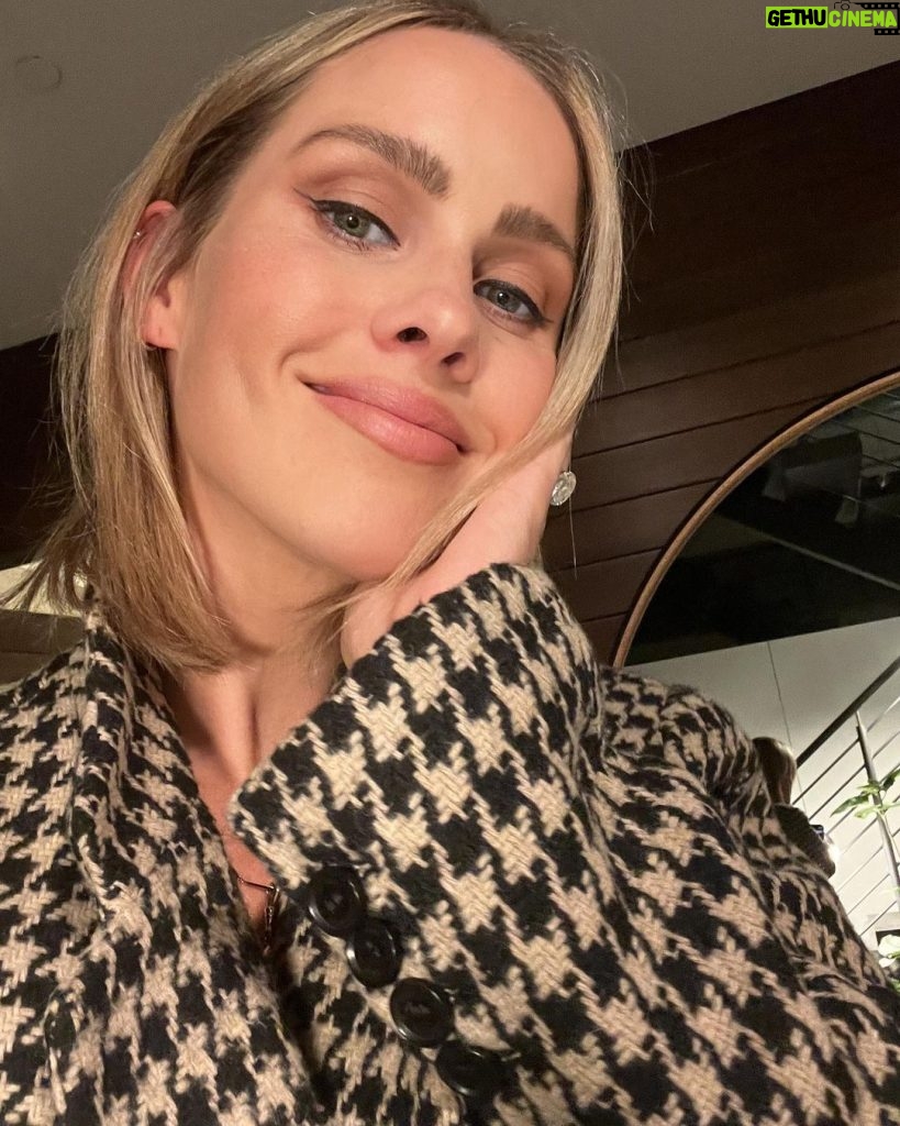 Claire Holt Instagram - Highly recommend looking like a moldy sweet potato for 2 weeks because when you put on a little eyeliner and a heel you feel like a new woman