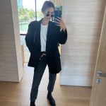 Claire Holt Instagram - my emotional support blazer styled 4 ways on the corner 🖤