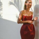 Claire Holt Instagram - red lips fast cars Miami Beach, Florida