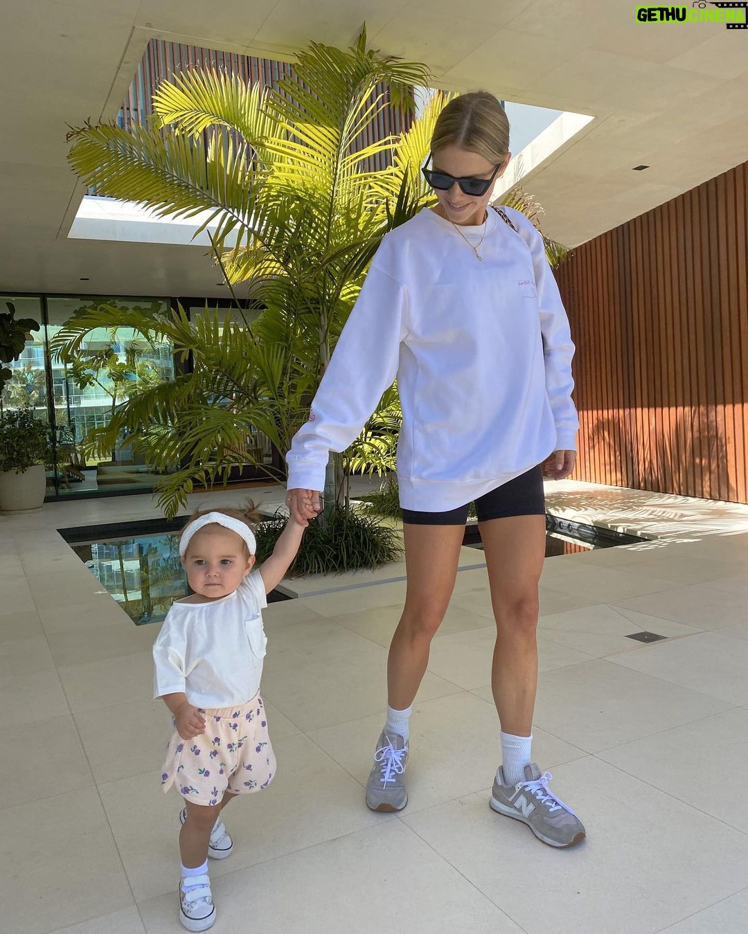 Claire Holt Instagram - back in my bike shorts w my bestie