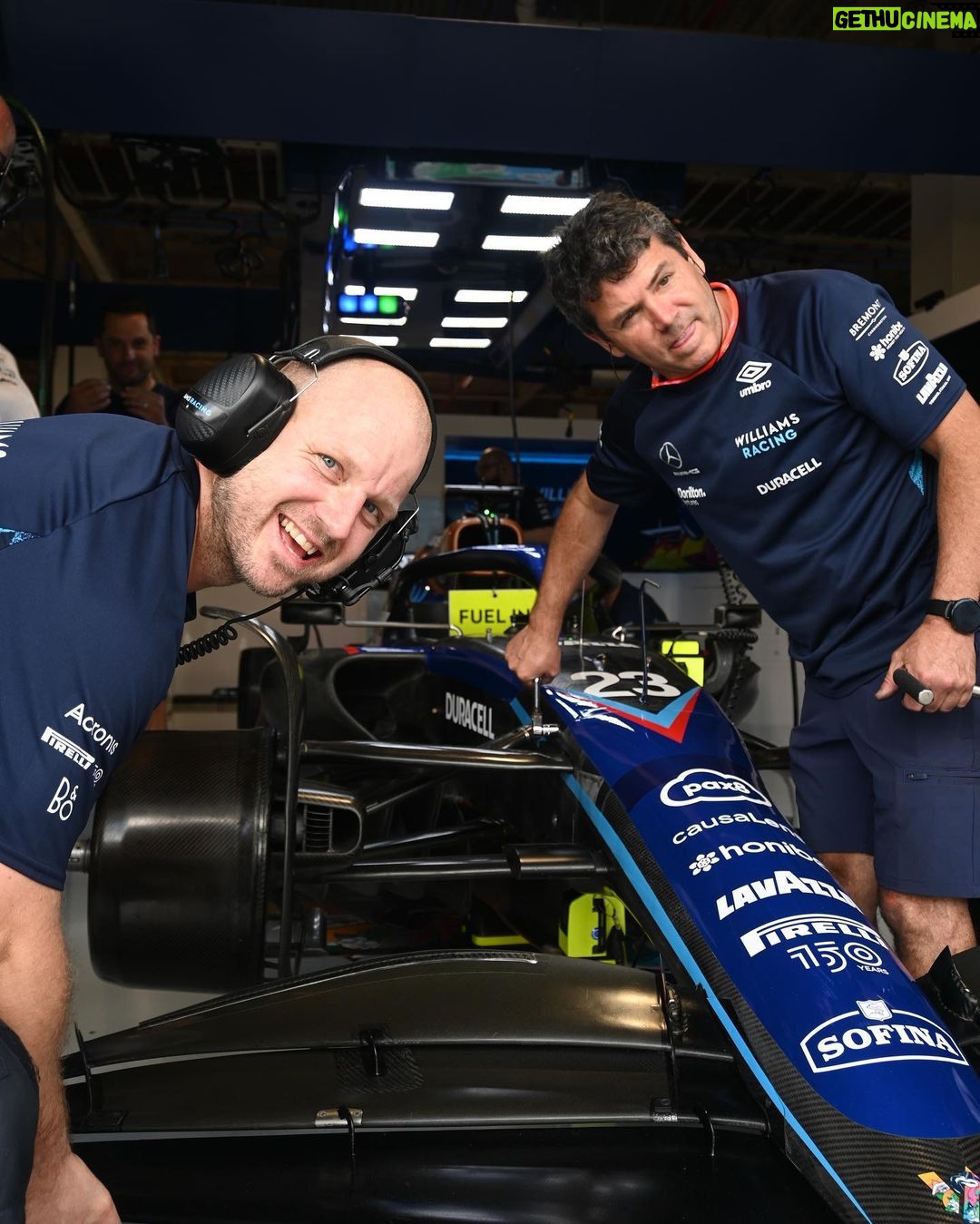 Claire Holt Instagram - they haven’t let me drive yet but I’m not a quitter @williamsracing F1 Miami Grand Prix