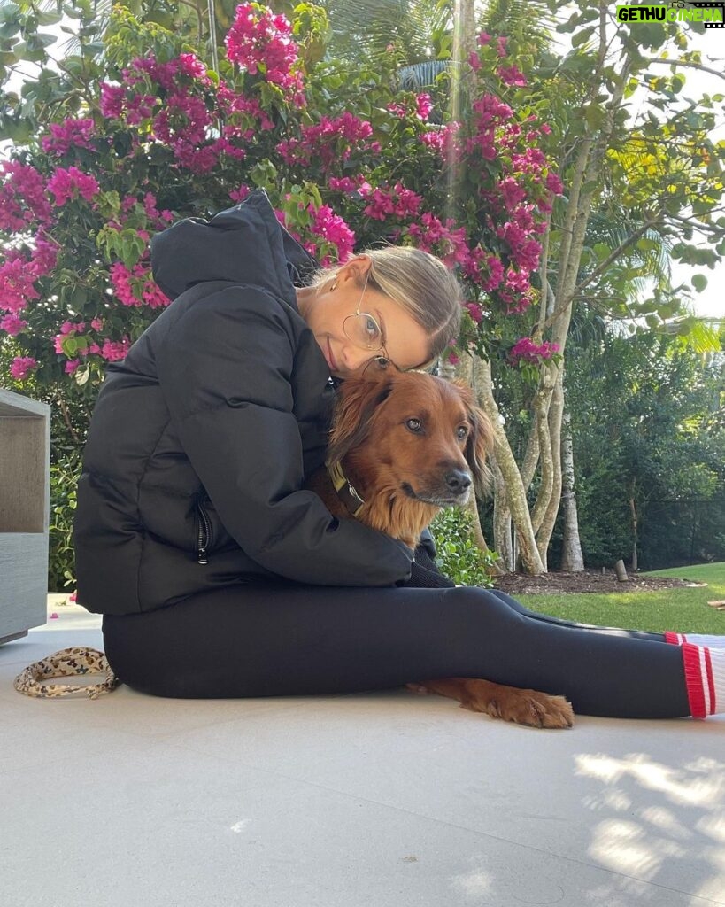 Claire Holt Instagram - man’s best friend….until spring when he is covered in pollen and closes my airways then we are more like distant cousins