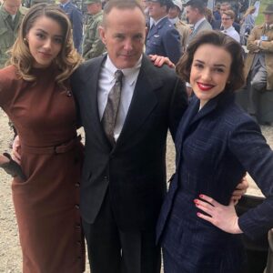 Clark Gregg Instagram - More BTS from tonight’s #agentsofshield @chloebennet @lil_henstridge