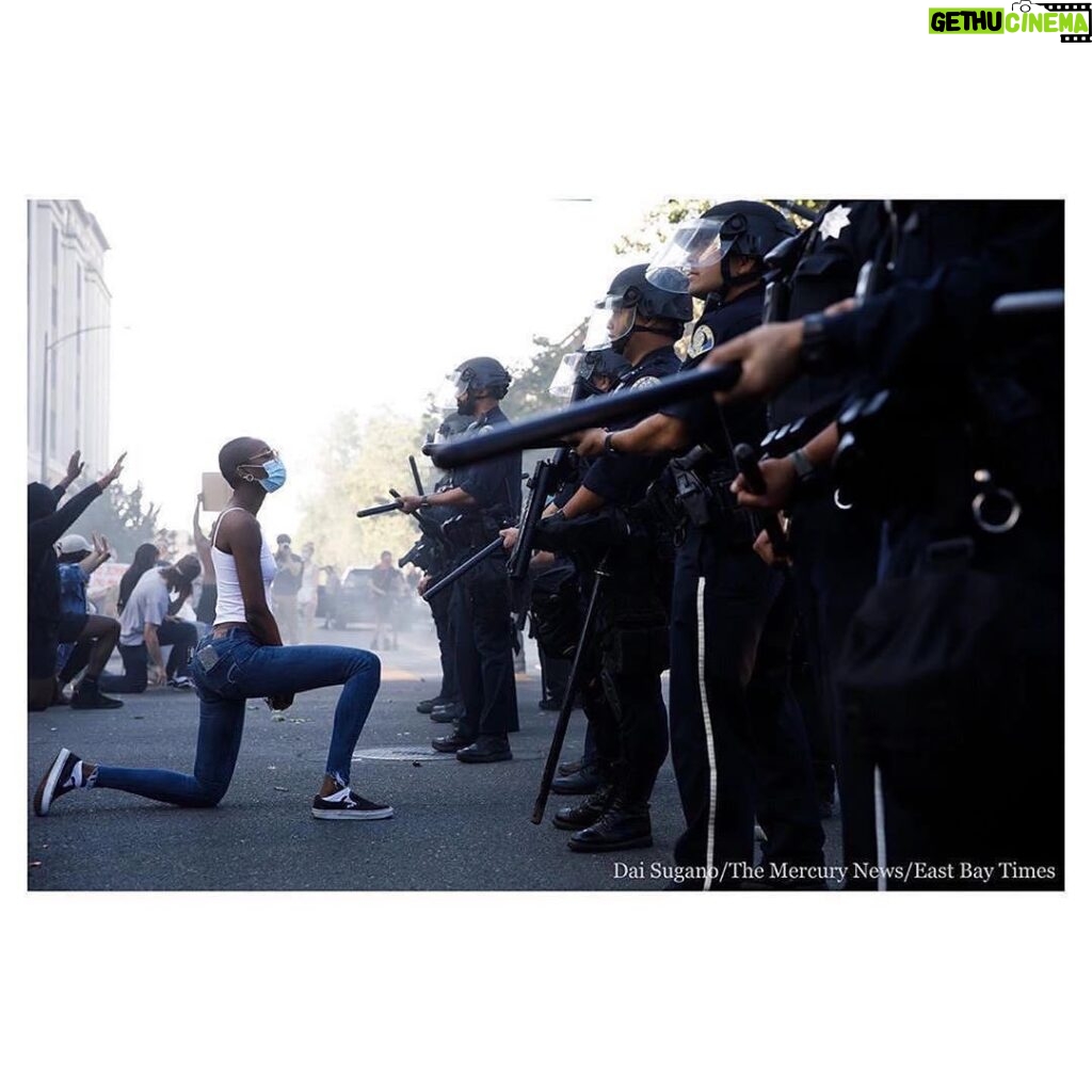Clark Gregg Instagram - A brave protestor in San Jose. #enoughisenough #blacklivesmatter (photo by @daisugano)