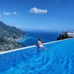 Claudia Gerini Instagram - Nel blu dipinto di blu #ravello una poesia….❤️ @_jeuxdeau_ Ravello, Amalfi Coast