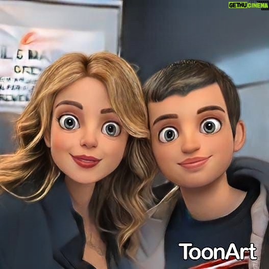 Claudia Gerini Instagram - Claudia e Manuel #cartoon manuel_demichele99