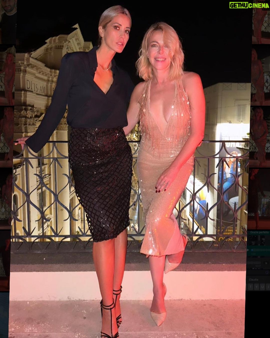 Claudia Gerini Instagram - About last night. Elena ed io invitate dalla mitica @ezia.mod , una bellissima serata per lancio di @cmax_official Make up by @lindazampaglione ❤️ Styling @valeriajmarchetti ROMA - città eterna