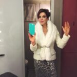 Claudia Gerini Instagram – Sule set di #johnwick2  #memories nel camper appena pronta … Gianna ready to go