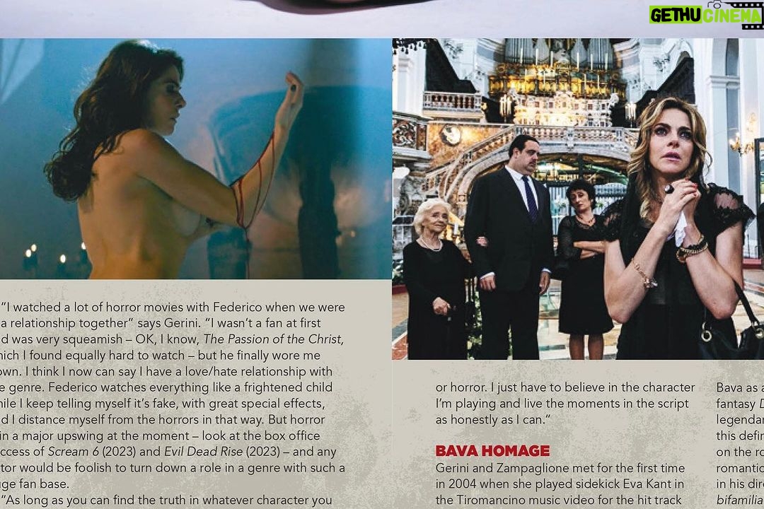 Claudia Gerini Instagram - Ieri è uscita l’intervista che ho rilasciato al magazine inglese “The Dark Side” riguardante il film horror “The Well” che ho girato insieme anche a mia figlia Linda, dirette da Federico Zampaglione. Questo è il nostro terzo film insieme .!!! Il film uscirà il 6 ottobre nel mondo e il 28 ottobre in Italia. 🎬 #TheWell