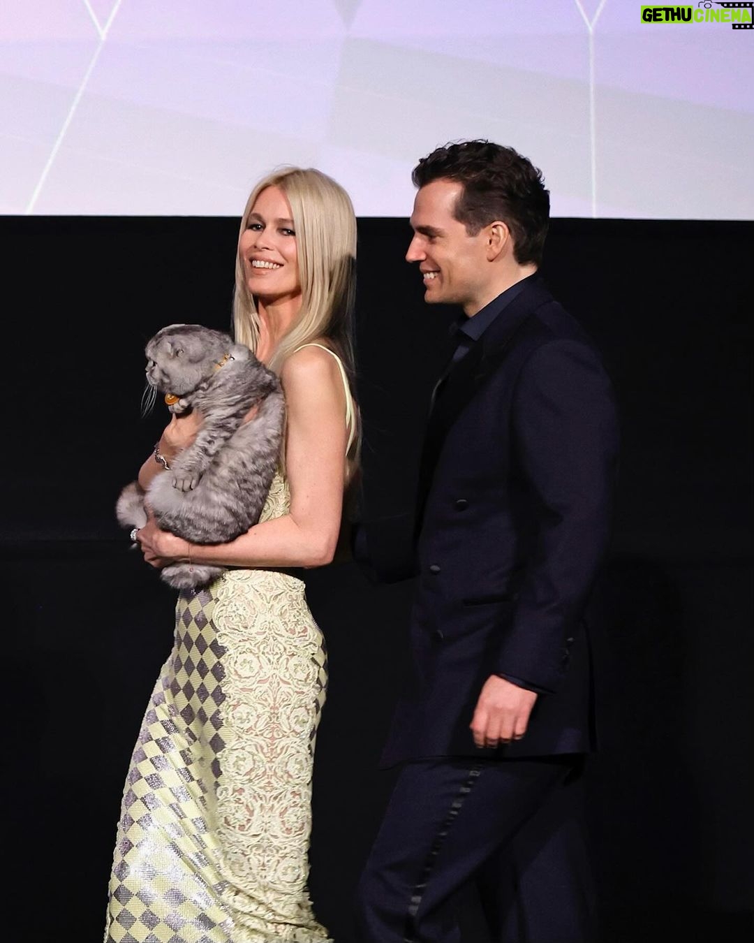 Claudia Schiffer Instagram - Last night’s world premiere of Matthew’s @ArgylleMovie in London! So proud of this entire cast and crew ♥️ It was a beautiful night celebrating this special film with filmmakers, friends, and fans alike. Officially in theatres February 2.