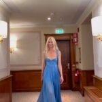 Claudia Schiffer Instagram - My earliest memories are playing with Barbie wishing I was her. Half a century later Mattel has made my wish come true. Such a special moment on the @versace runway for a special doll 💙 Thank you for all the love and support on this project - the doll has officially sold out!