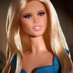 Claudia Schiffer Instagram - Introducing the @ClaudiaSchiffer Barbie Doll in Versace. 💙 Celebrating the iconic supermodel and decade-defining dress she wore in the @Versace F/W 1994 runway show. Now available exclusively on @mattelcreations. #barbie #barbiestyle