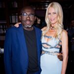 Claudia Schiffer Instagram - Afterparty in @Versace blue 🩵 With Edward Enninful, Donatella Versace, Clementine Vaughn.