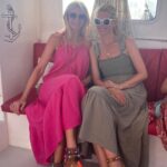 Claudia Schiffer Instagram - Dinner on deck and water taxi in Greece with @uta_hus ❤️