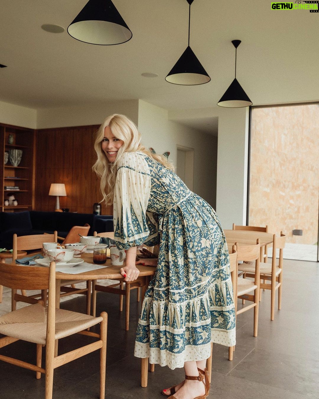 Claudia Schiffer Instagram - I love brunch like this with my new pieces from @bordallopinheiroofficial