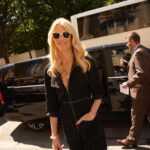 Claudia Schiffer Instagram - Remembering this @chanelofficial look. Can’t go wrong with a well-tailored jumpsuit.