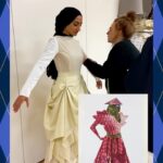 Claudia Schiffer Instagram - Such a fun project to be a part of! Students at Central Saint Martins designed Argylle-inspired looks for top London creators to wear to the #ArgylleMovie premiere. Stay tuned for more of the process, and don’t miss their final reveal at the London premiere ♥️