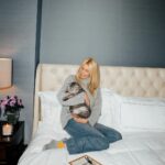 Claudia Schiffer Instagram - A puurfect liaison. Out NOW, the new limited ARGYLLE x Burlington collection, showcasing the breakout ARGYLLE star ‘Alfie’, played by my cat, @Chipthecat. @ArgylleMovie in cinemas everywhere!