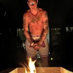 Clementino Instagram - Ayahuasca heal my heart 🩵🐺🌱🔥 Tnx shaman @taita.juanito #costarica @rythmia_ @gerardarmondpowell Rythmia