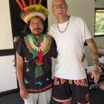 Clementino Instagram - Ayahuasca heal my heart 🩵🐺🌱🔥 Tnx shaman @taita.juanito #costarica @rythmia_ @gerardarmondpowell Rythmia