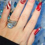 Coco Austin Instagram - First time I stepped out of my comfort zone and did a different design on each nail!! Usually, my OCD kicks in and can't handle it but Im liking these for now! Its festive! How long will I be able to keep this design is the question. #christmasnails