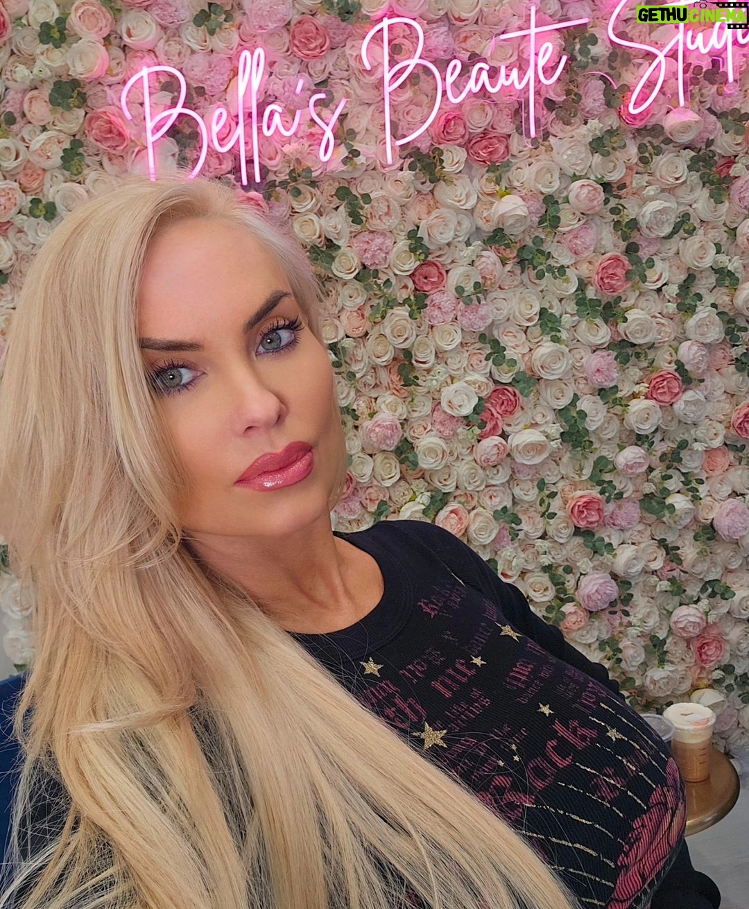 Coco Austin Instagram - Since @babychanelnicole l is off this week from school I told her she could get her hair done with me.. We've both been sick for the last couple weeks (maybe more) so its nice to come out of our funk and try to feel pretty somehow . A touch of color goes along way.. thank you @bellas_beaute_studio_ Bella's Beauté Studio