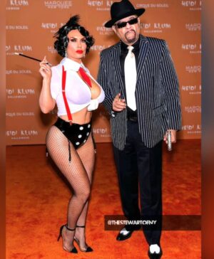 Coco Austin Instagram - Halloween is one of our favorite holidays ... 
Ice pretty much went as himself.. OG gangster and his Moll 
#redcarpet #heidiklum #halloween2023