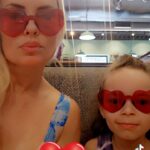 Coco Austin Instagram - Short and sweet but we're on beat..lol Chanel likes to take over my tiktok page #cocoandchanel #icet #mommydaughter